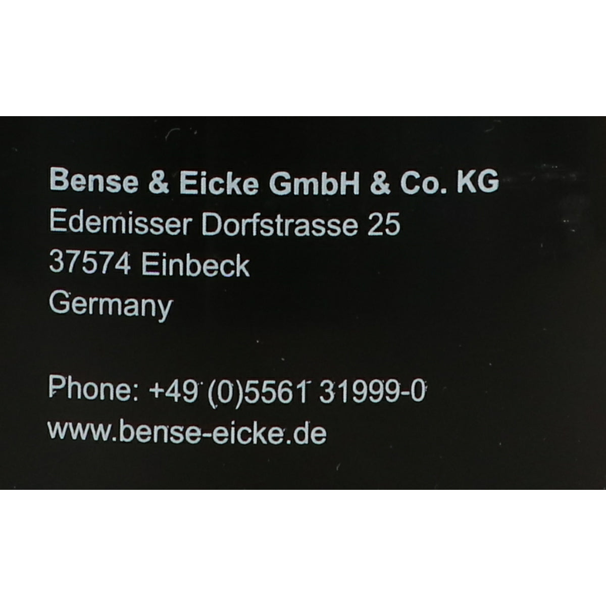 Bense & Eicke Ledervet Zwart