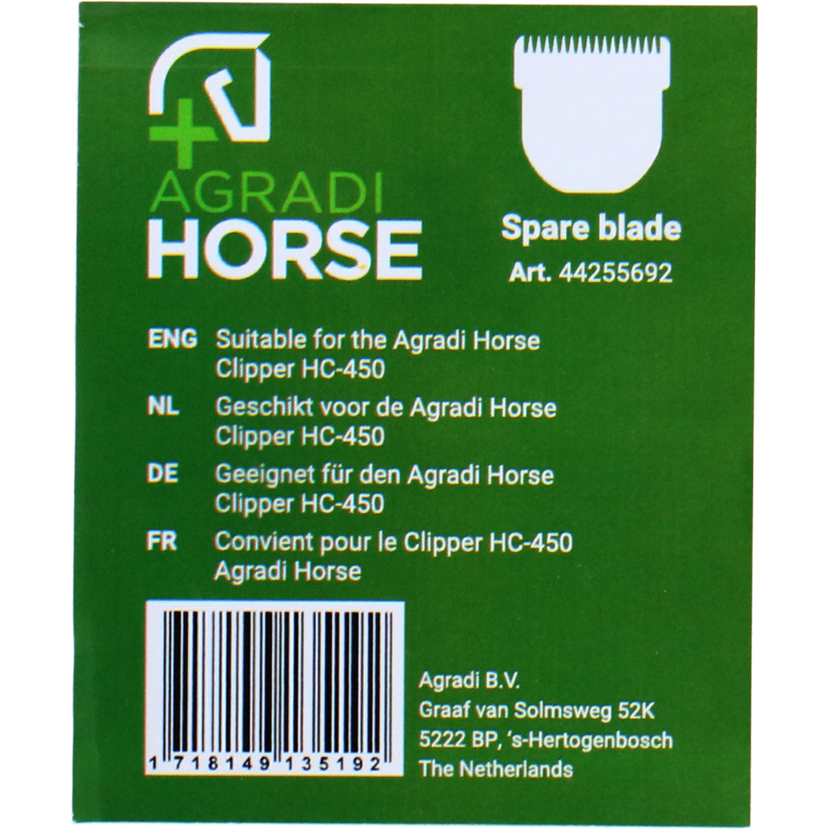 Agradi Horse HC-450 Scheerkop