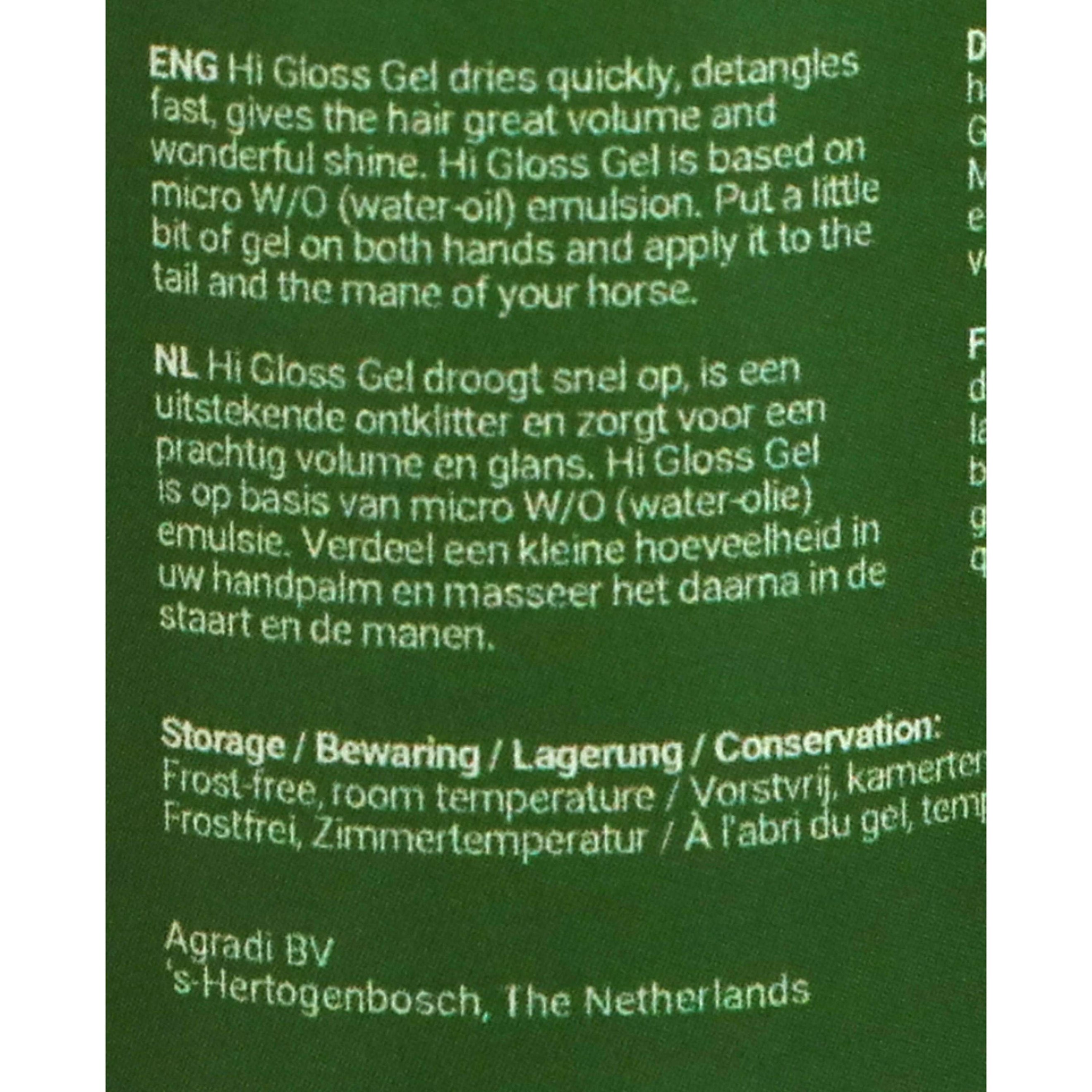 Agradi Horse Hi Gloss Gel Agradi Horse Hi Gloss Gel