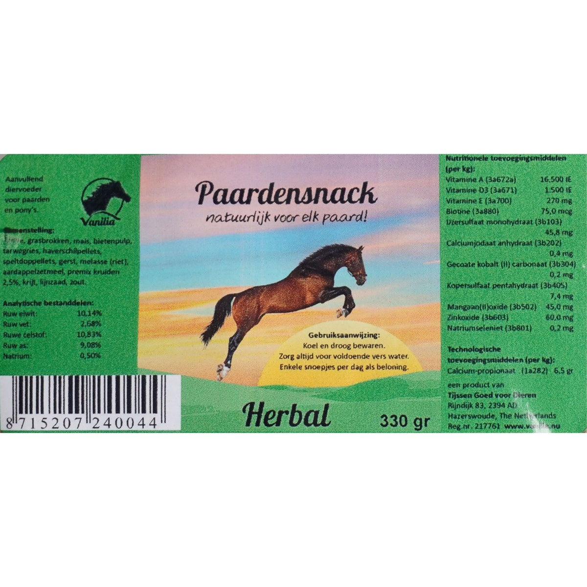 Vanilia Herbal Paardensnoepjes