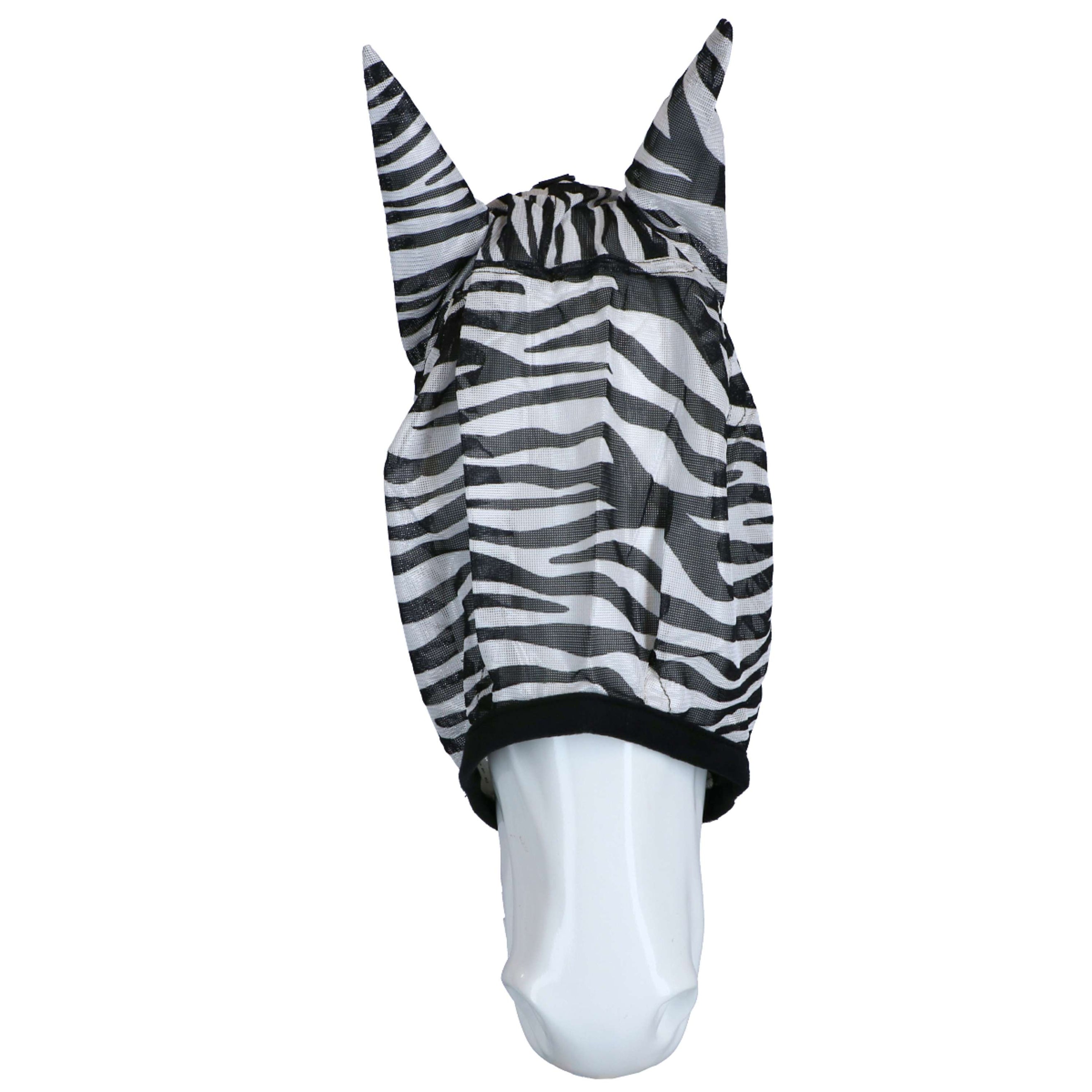 Premiere Vliegenmasker met Oren Zebra Premiere Vliegenmasker met Oren Zebra