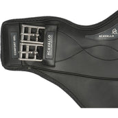 Acavallo Singel Comfort Gel Kort met Buikflap Zwart