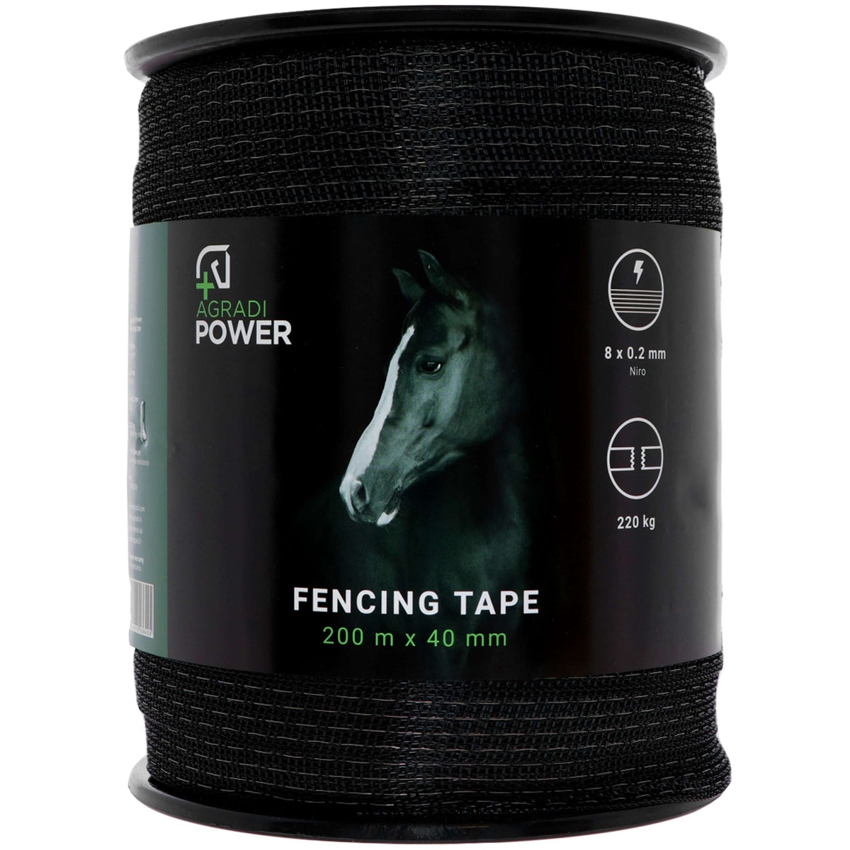 Agradi Power Lint Zwart Zwart