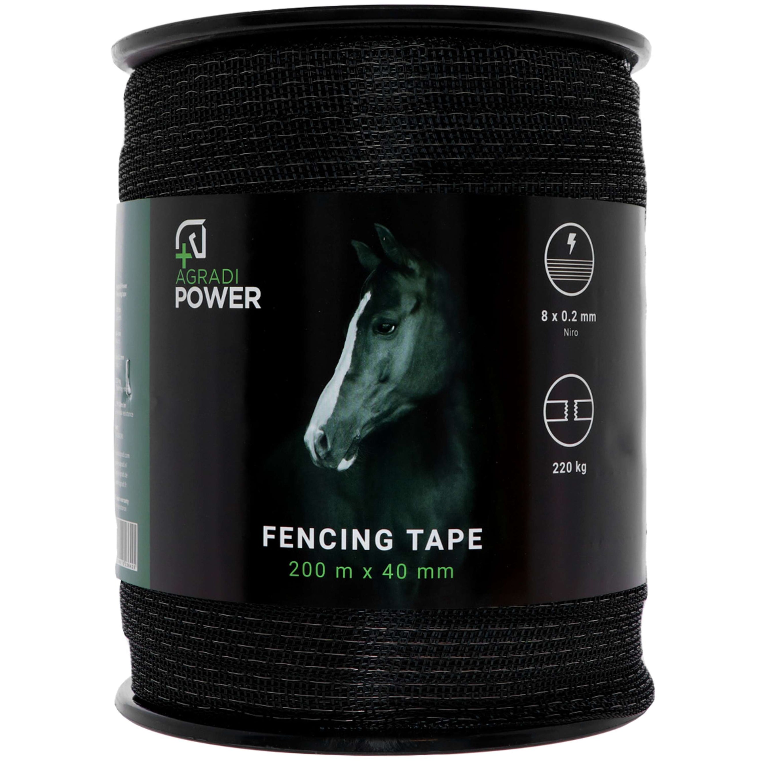 Agradi Power Lint Zwart Zwart