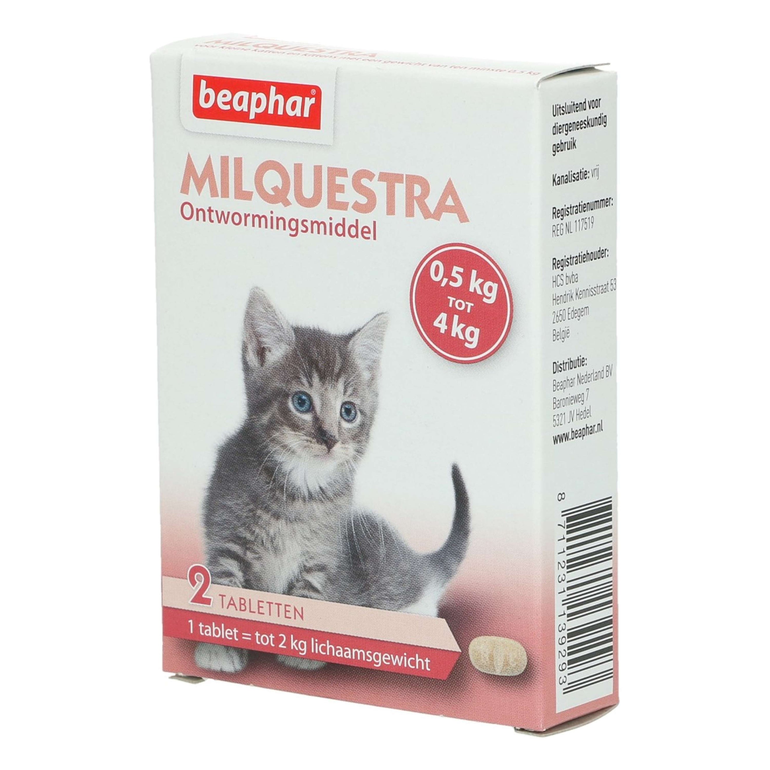 Beaphar Milquestra kat 0,5-4kg Beaphar Milquestra kat 0,5-4kg