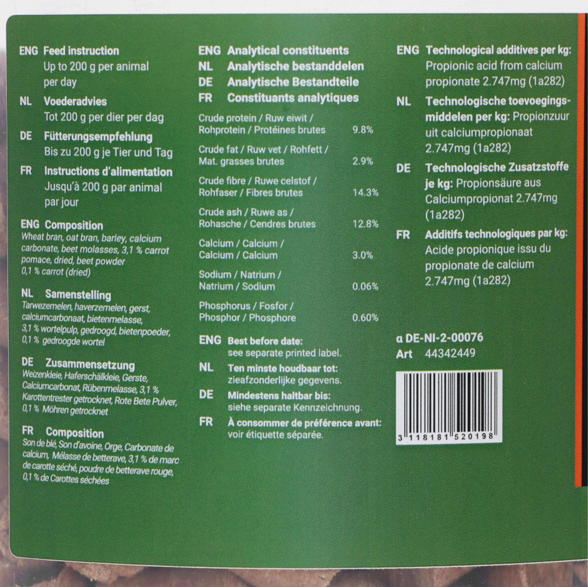 Agradi Horse Beloningsbrok Wortel