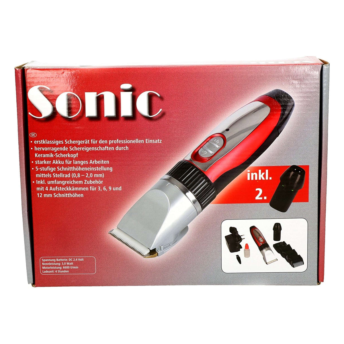 Kerbl Sonic Accu-Tondeuse met Toebehoren