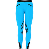 HKM Rijlegging Starlight Silicoonknievlak Dames Turquoise/Zwart