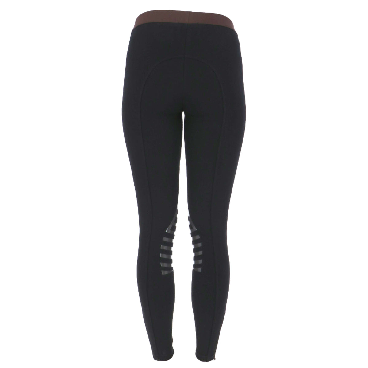 HKM Rijlegging Starlight Silicoonknievlak Dames Zwart/Bruin