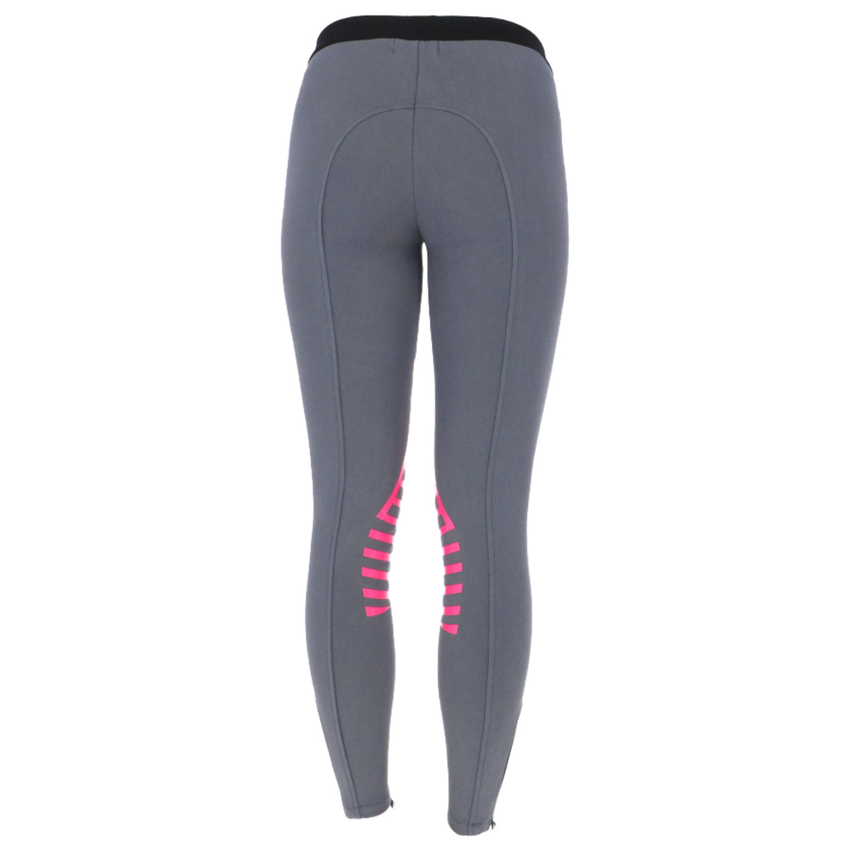 HKM Rijlegging Starlight Silicoonknievlak Dames Lichtgrijs/Roze