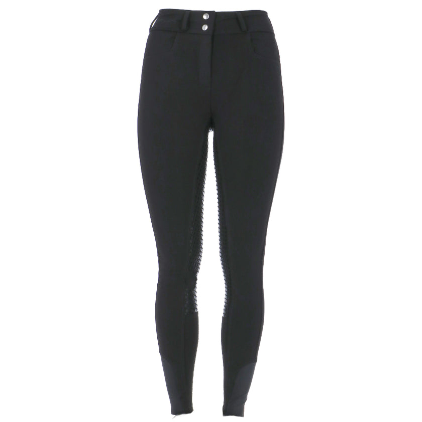 HKM Rijlegging Starlight 3/4 Silicoon zitvlak Zwart/Zwart