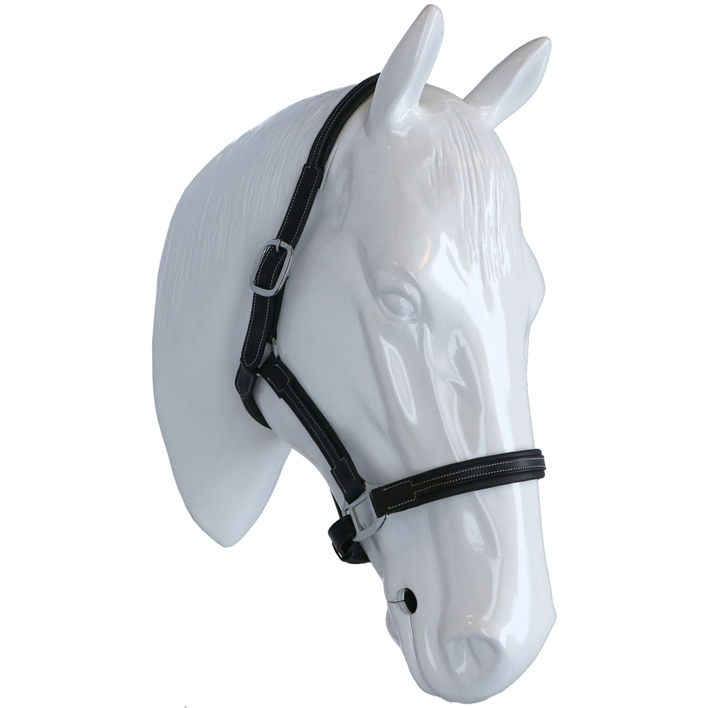 HKM Halster Soft Leer Zwart