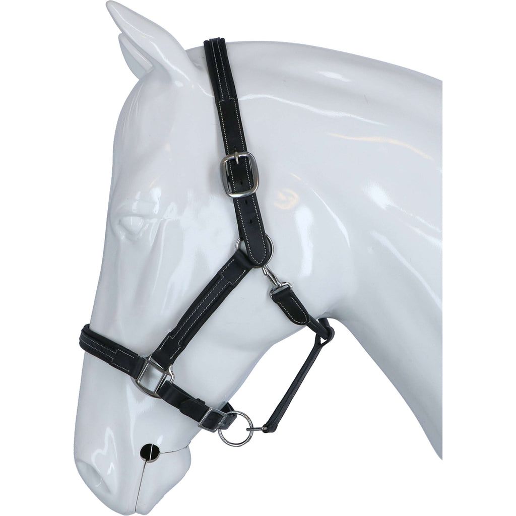 HKM Halster Soft Leer Zwart