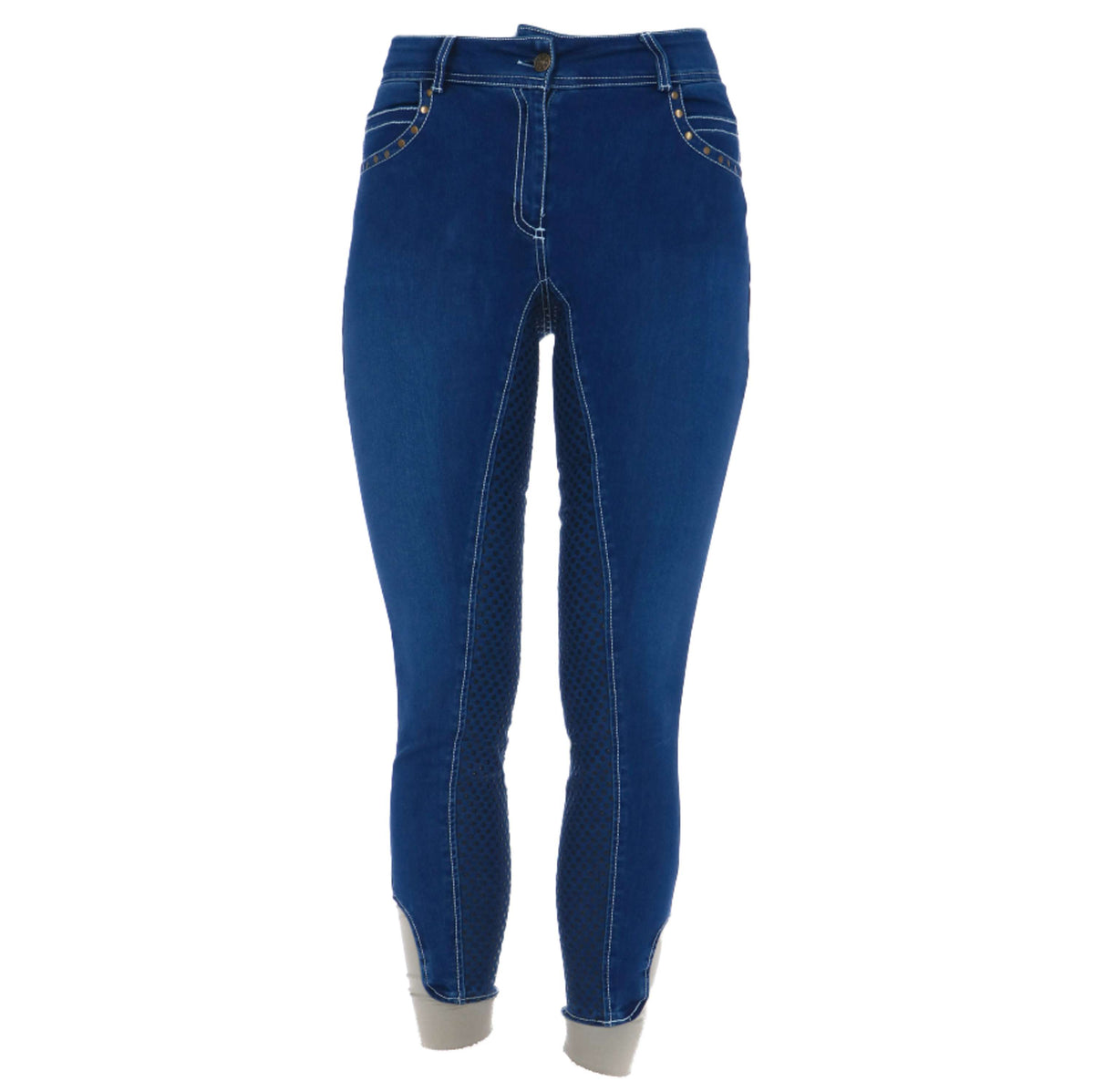 HKM Rijbroek Pasadena Summer Denim Silic Zitvlak Jeans Blauw