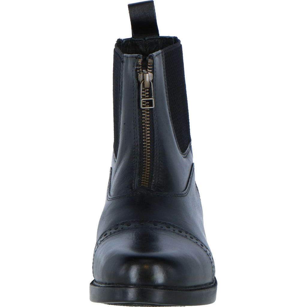 Harry's Horse Jodhpurs leder Hickstead zipper Zwart