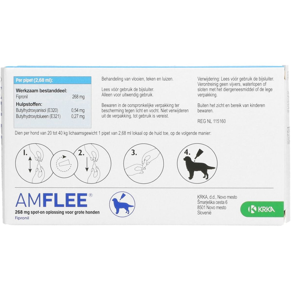 Amflee 268mg Spot-On Hond L