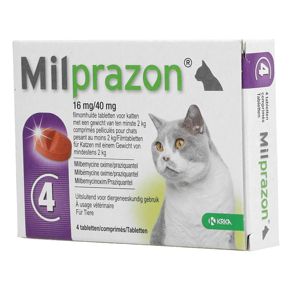 Milprazon Ontwormingsmiddel Kat 16mg