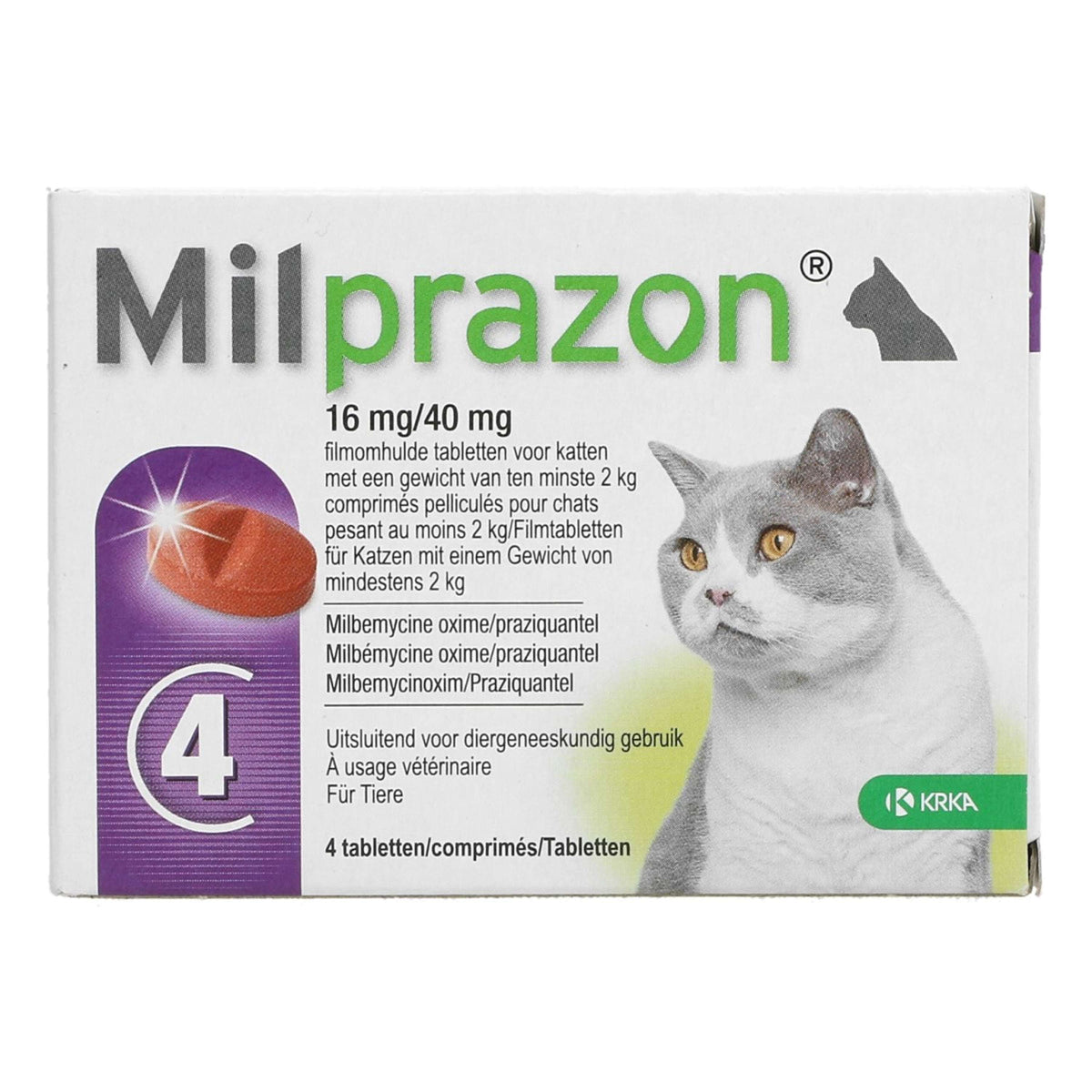 Milprazon Ontwormingsmiddel Kat 16mg