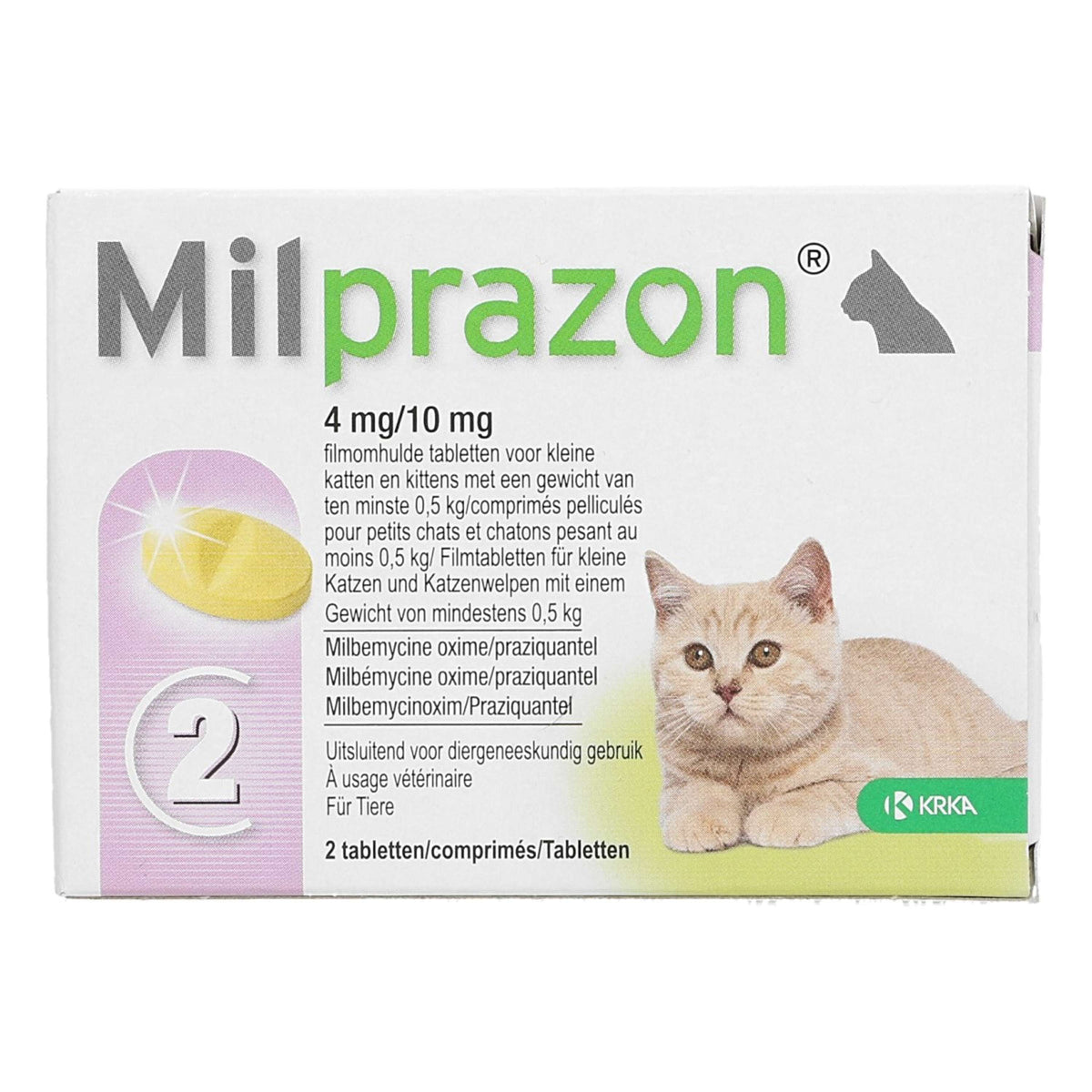 Milprazon Ontwormingsmiddel Kat 4mg