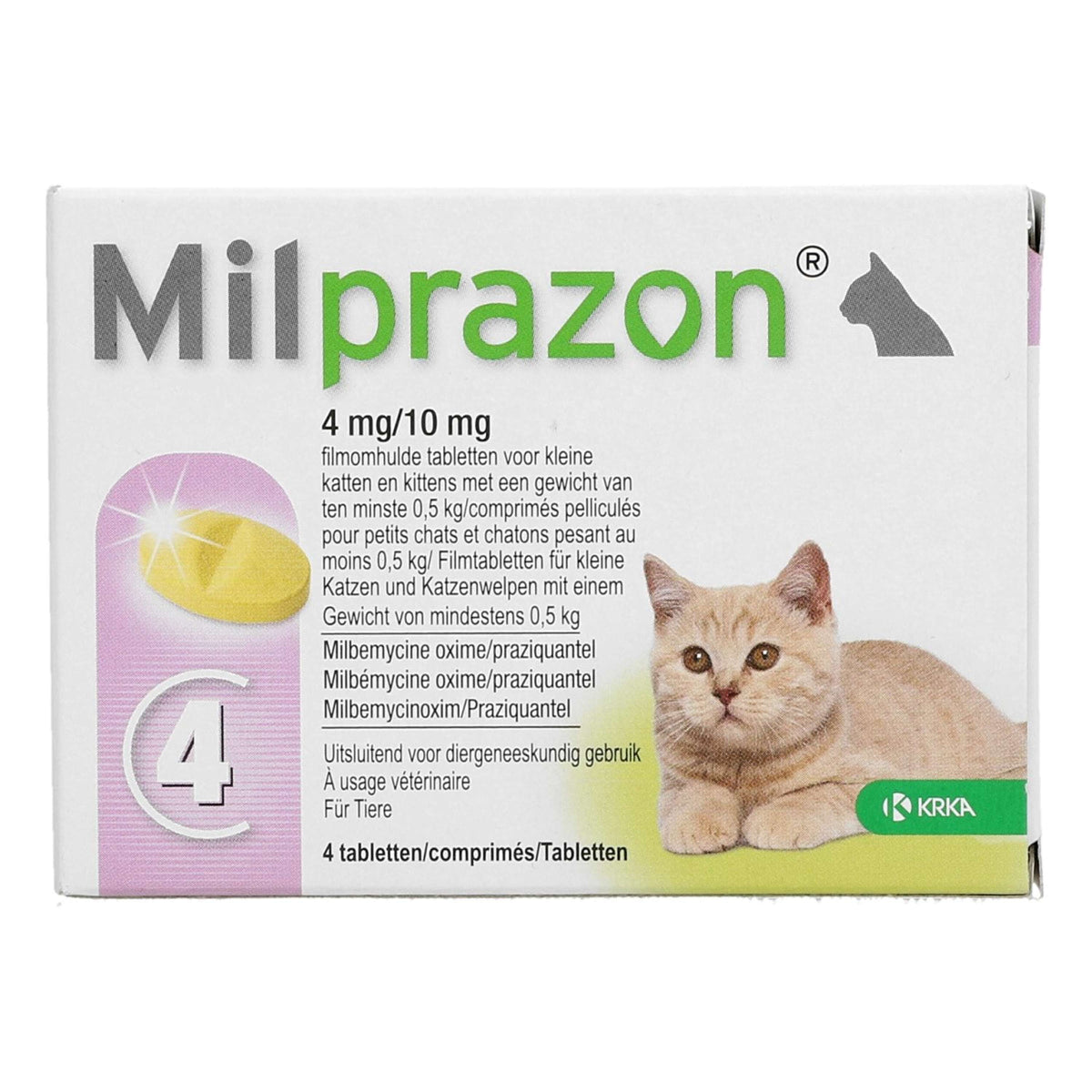 Milprazon Ontwormingsmiddel Kat 4mg