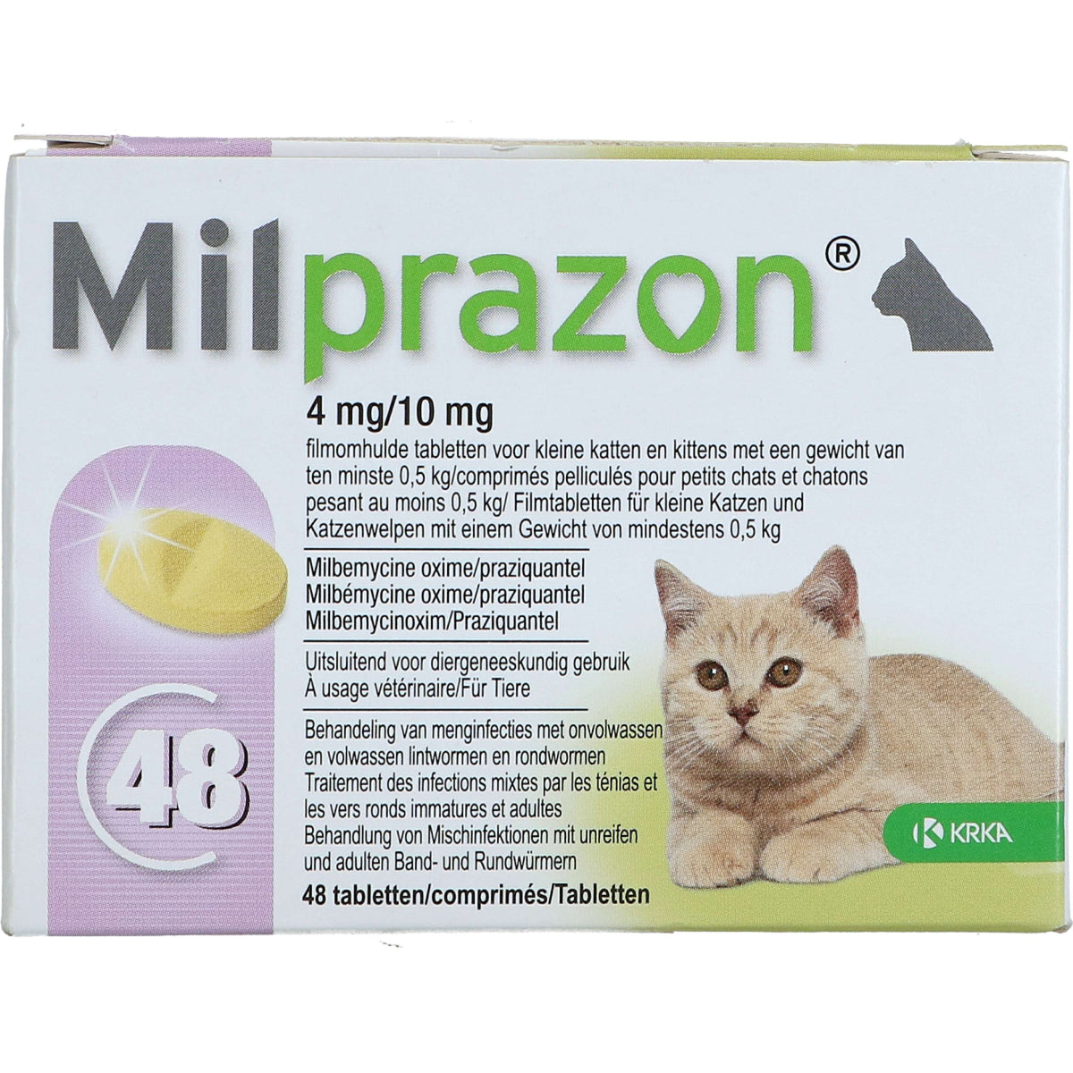 Milprazon Ontwormingsmiddel Kat 4mg