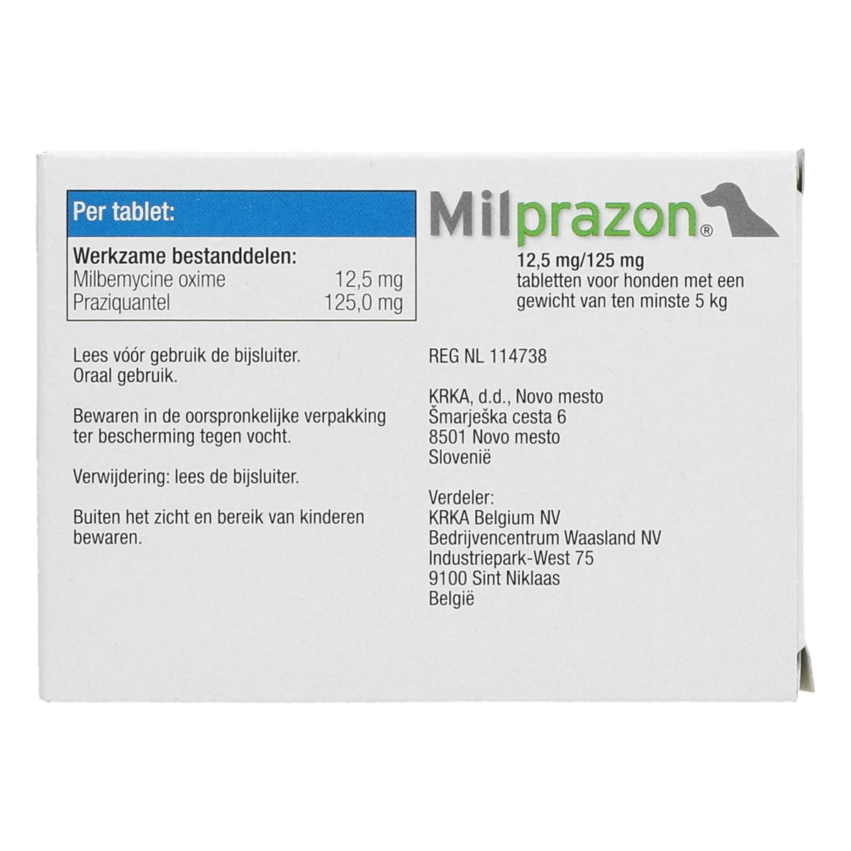 Milprazon Ontwormingsmiddel Hond 12,5mg