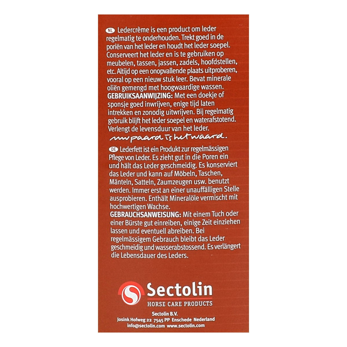 Sectolin Ledercreme Blank