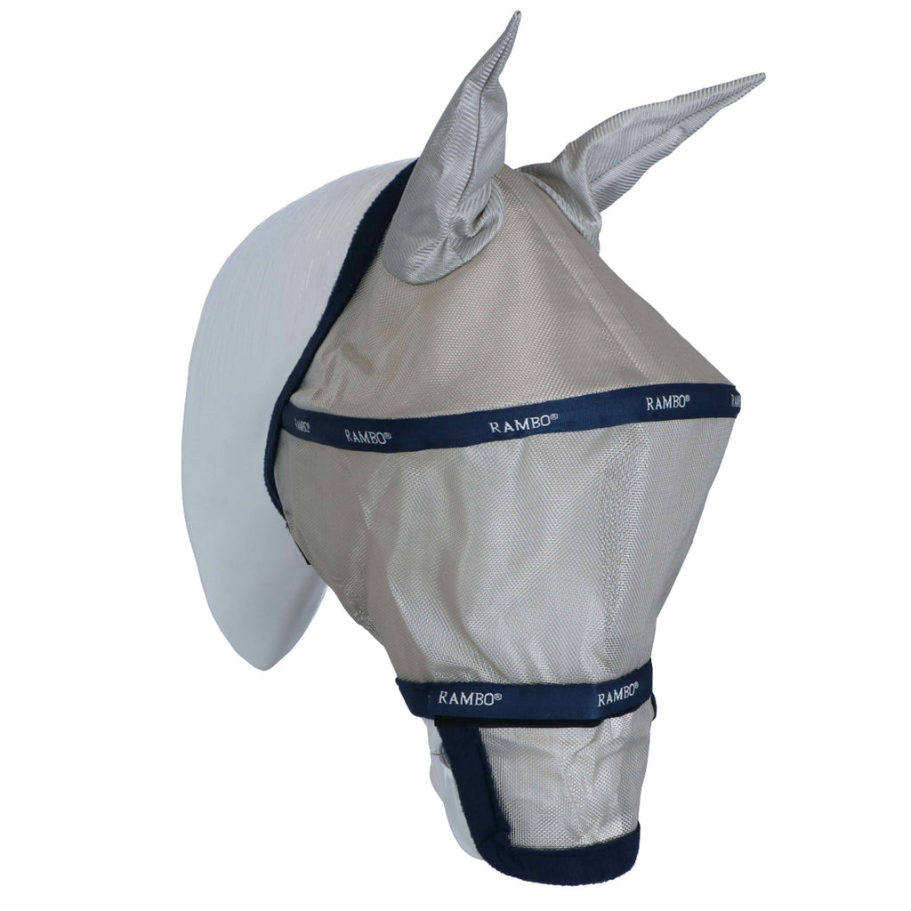 Rambo Fly Mask Navy/Silver