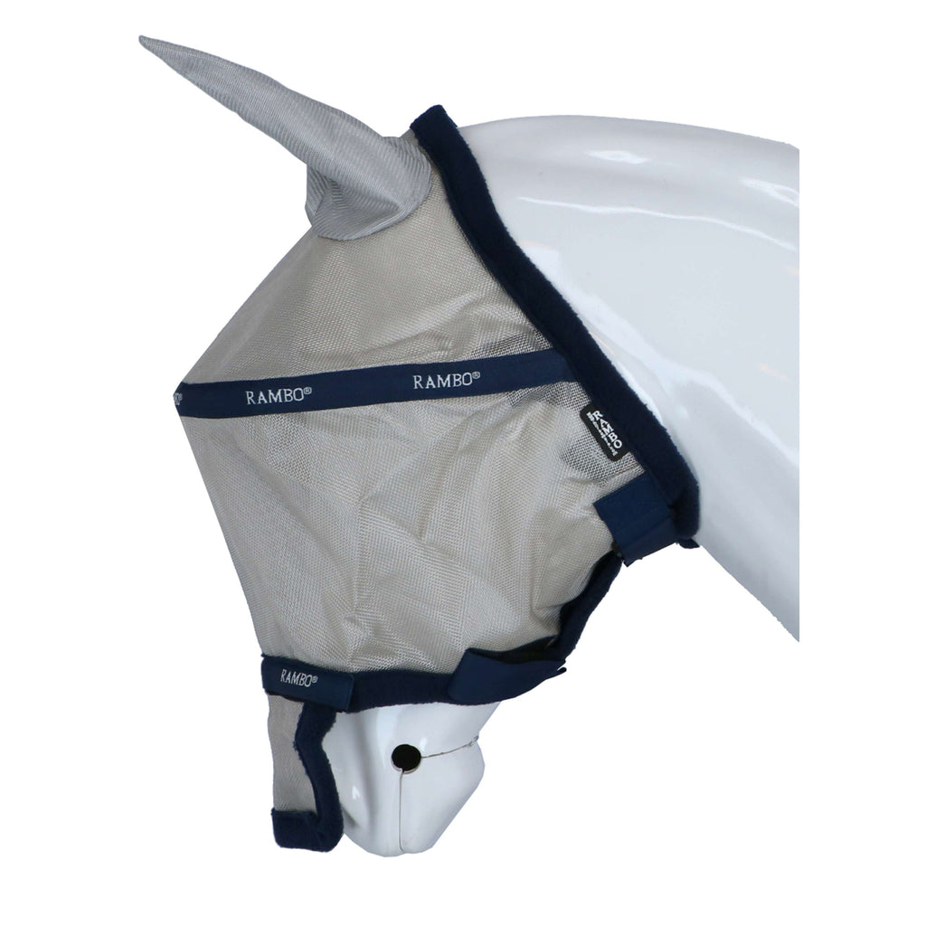 Rambo Fly Mask Navy/Silver