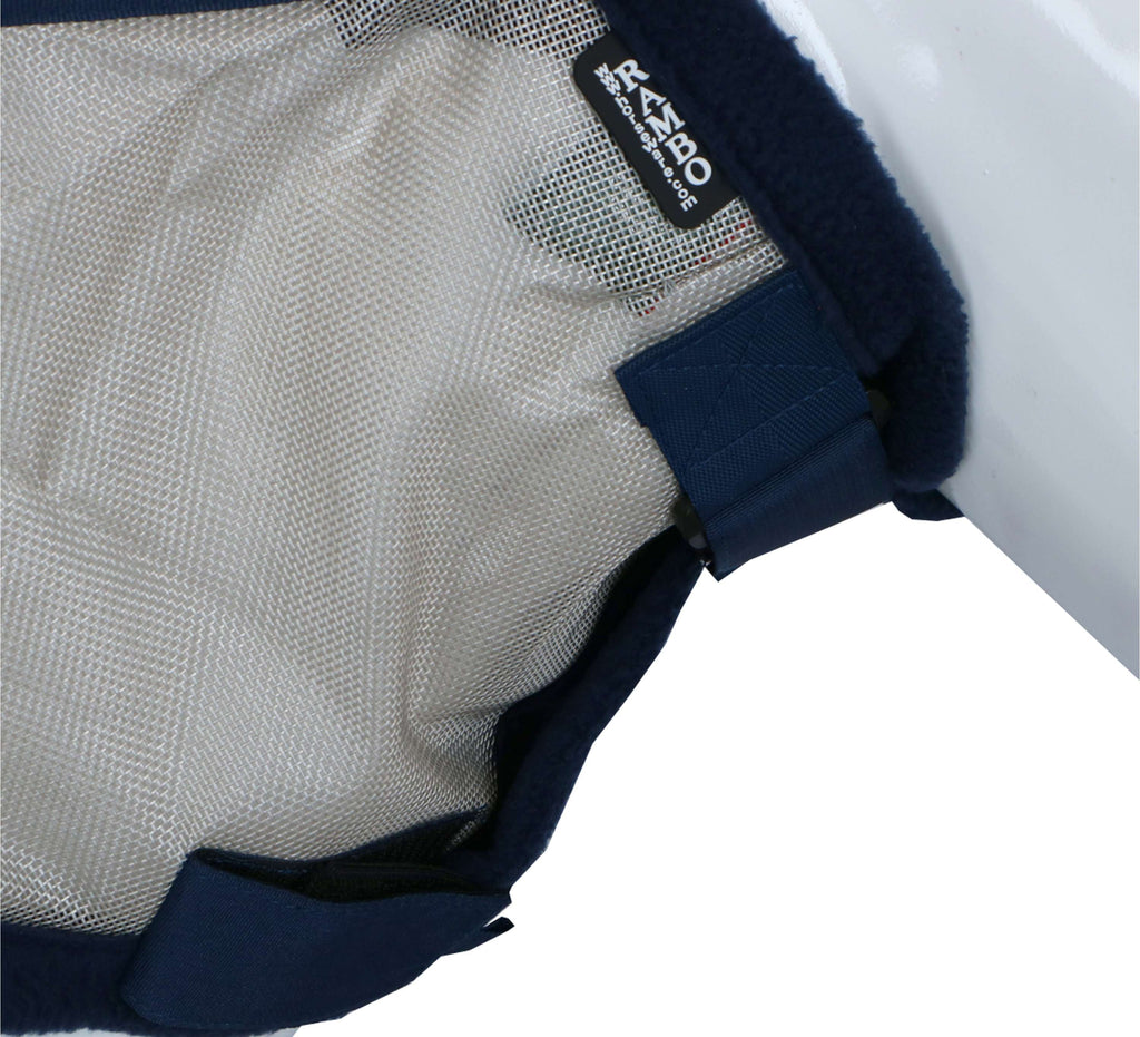 Rambo Fly Mask Navy/Silver