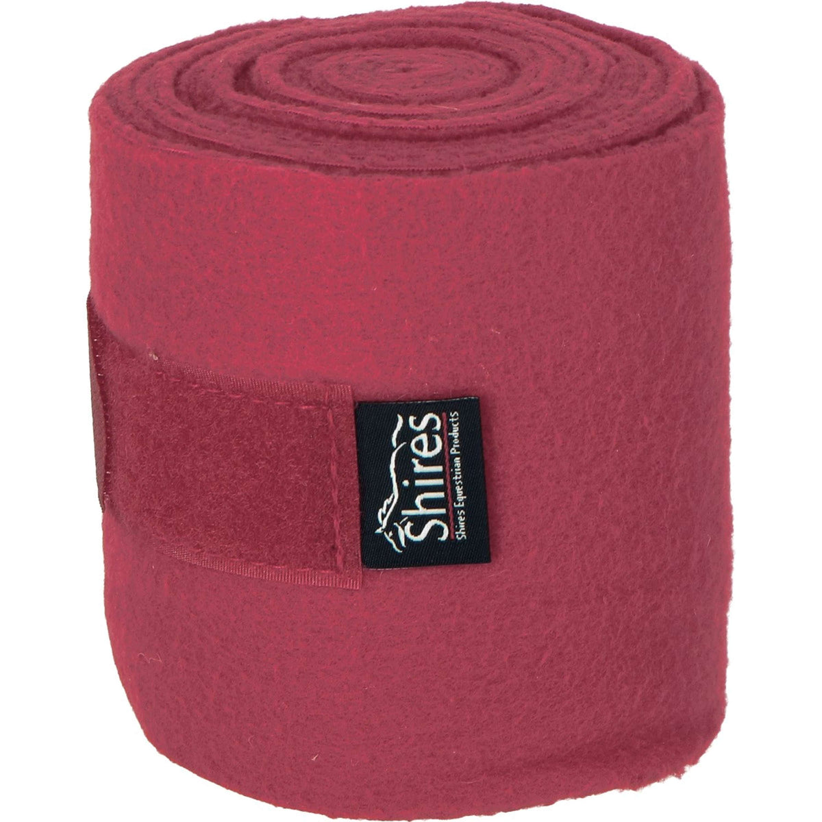 Shires Bandages Fleece Burgundy