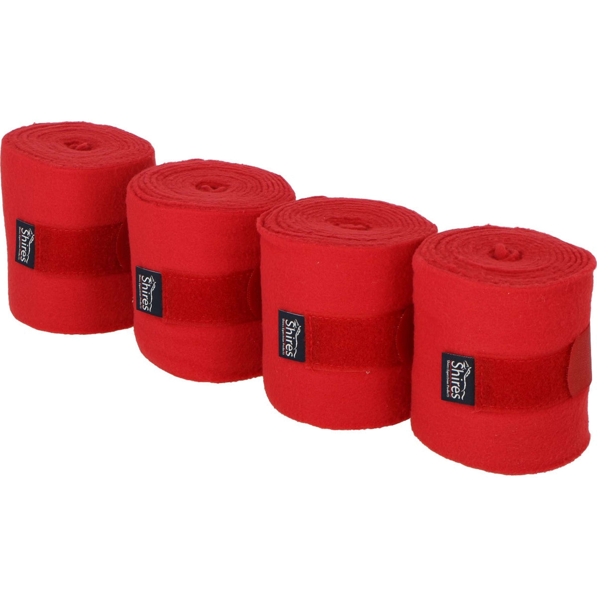 Shires Bandages Fleece Red