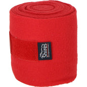 Shires Bandages Fleece Red