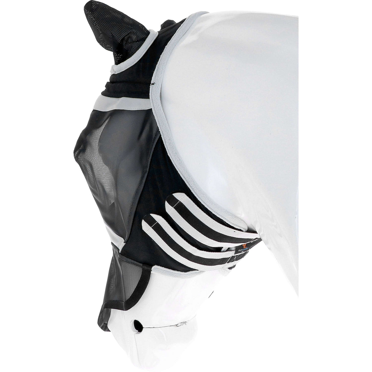 Shires Vliegenmasker met Oren & Neus Fine Mesh Zwart