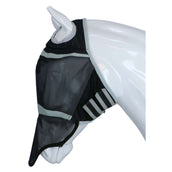 Shires Vliegenmasker met Neusflap en zonder Oren Black