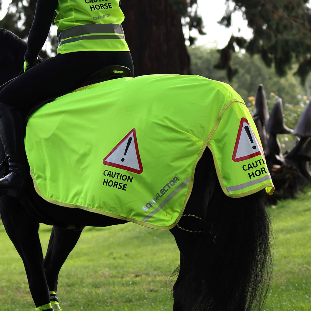 Equi-Flector by Shires Uitrijdeken Mesh Reflecterend Geel