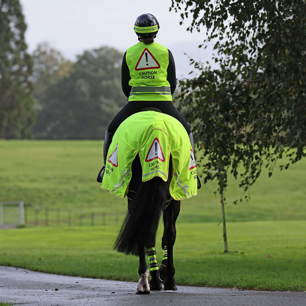 Equi-Flector by Shires Uitrijdeken Mesh Reflecterend Geel