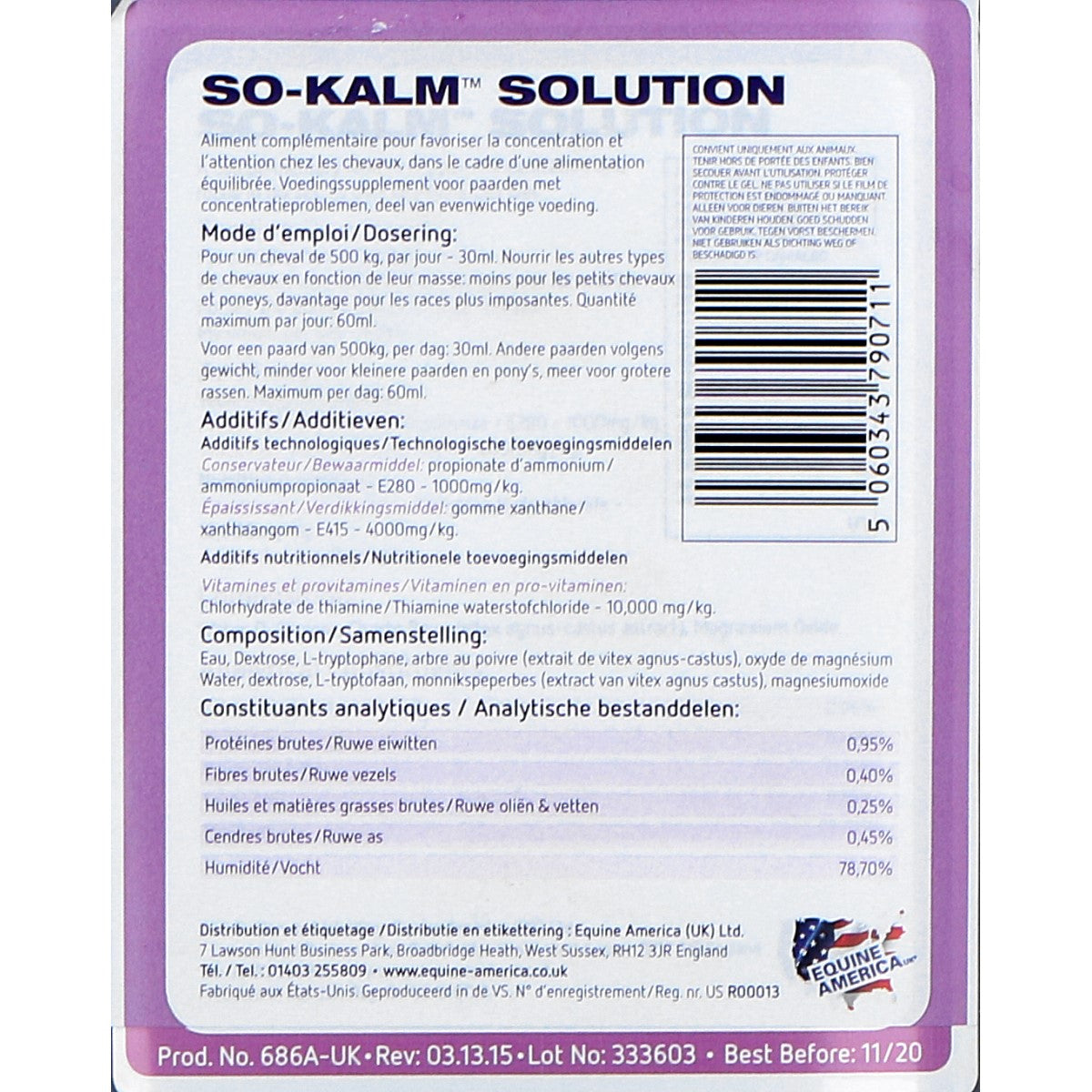 Equine America So Kalm Solution