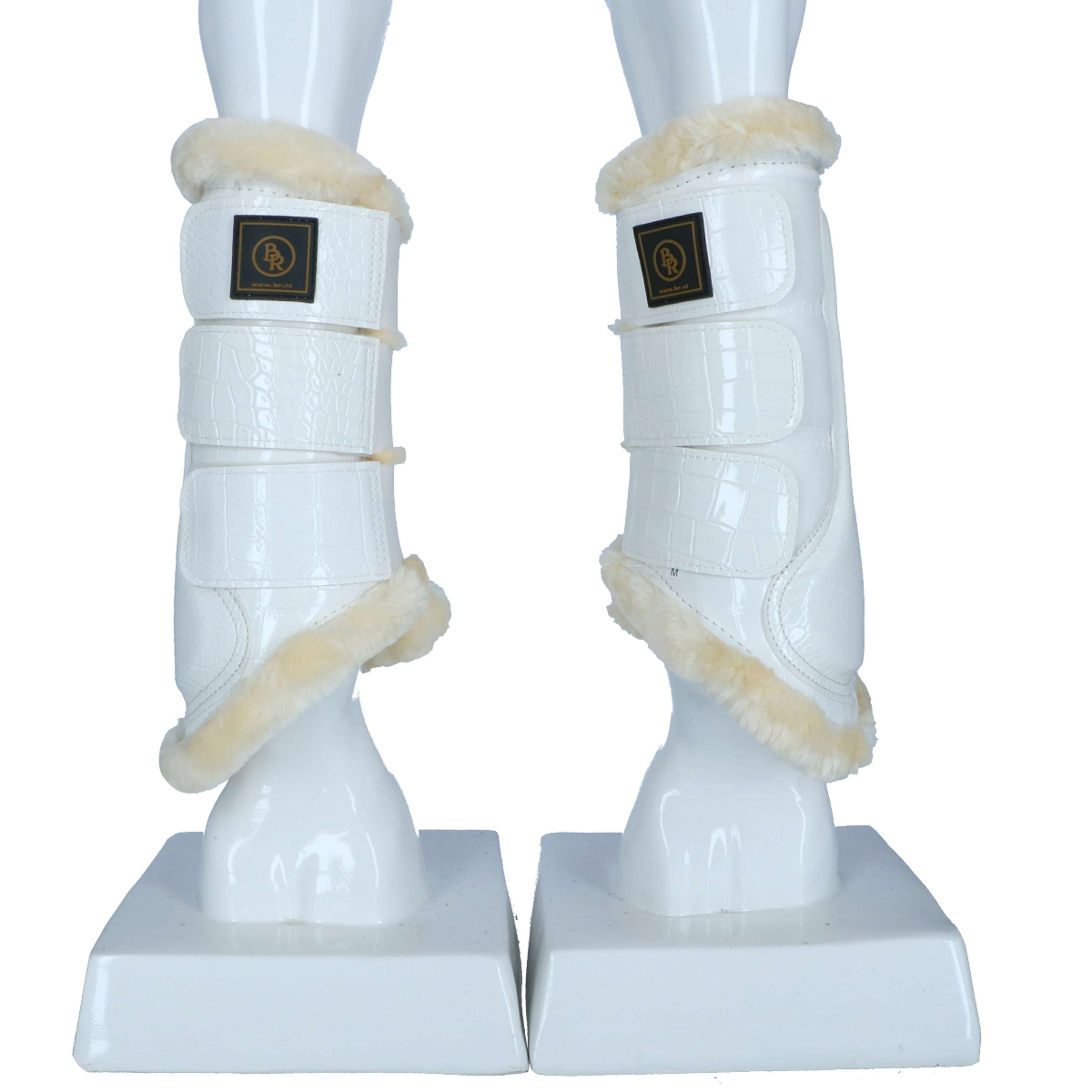 BR Beenbeschermers Majestic Lacquer Sheepskin Wit BR Beenbeschermers Majestic Lacquer Sheepskin Wit