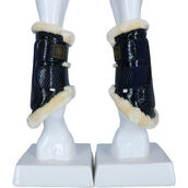 BR Beenbeschermers Majestic Lacquer Sheepskin Navy