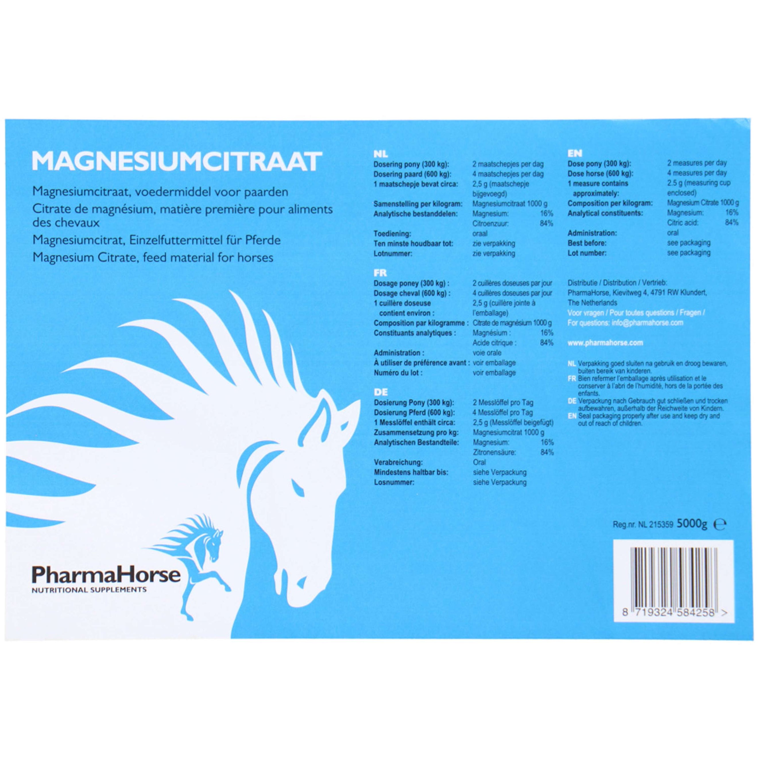 PharmaHorse Magnesium Citraat