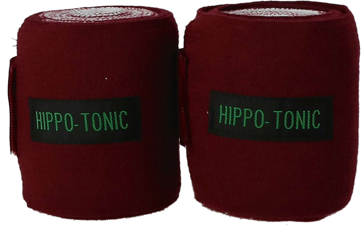 Hippotonic Werkbandages Elastisch met Onderlappen Bordeaux