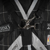 Rhino Wug Turnout Heavy Varilayer 450g Black/Grey/White Check & Gray