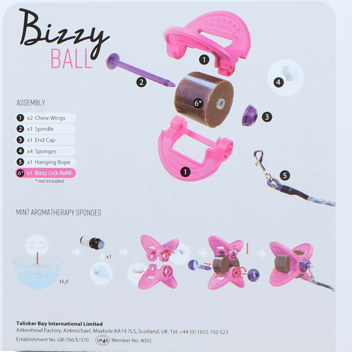 Bizzy Multifunctionele Speelbal Aqua