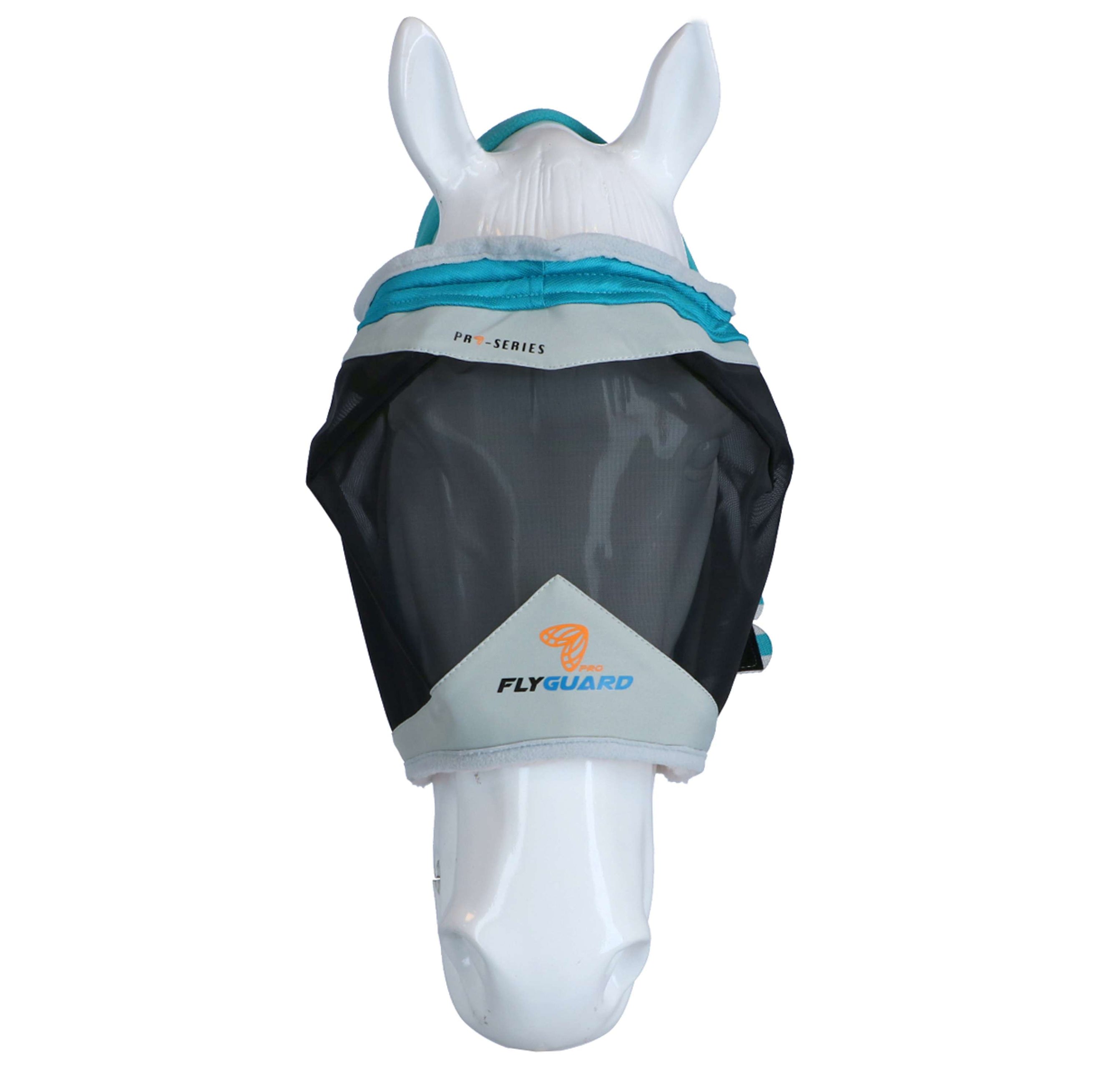 Shires Vliegenmasker Zonder Oren Fijne Maas Groenblauw