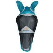 Shires Vliegenmasker met Oren & Neus Fine Mesh Teal