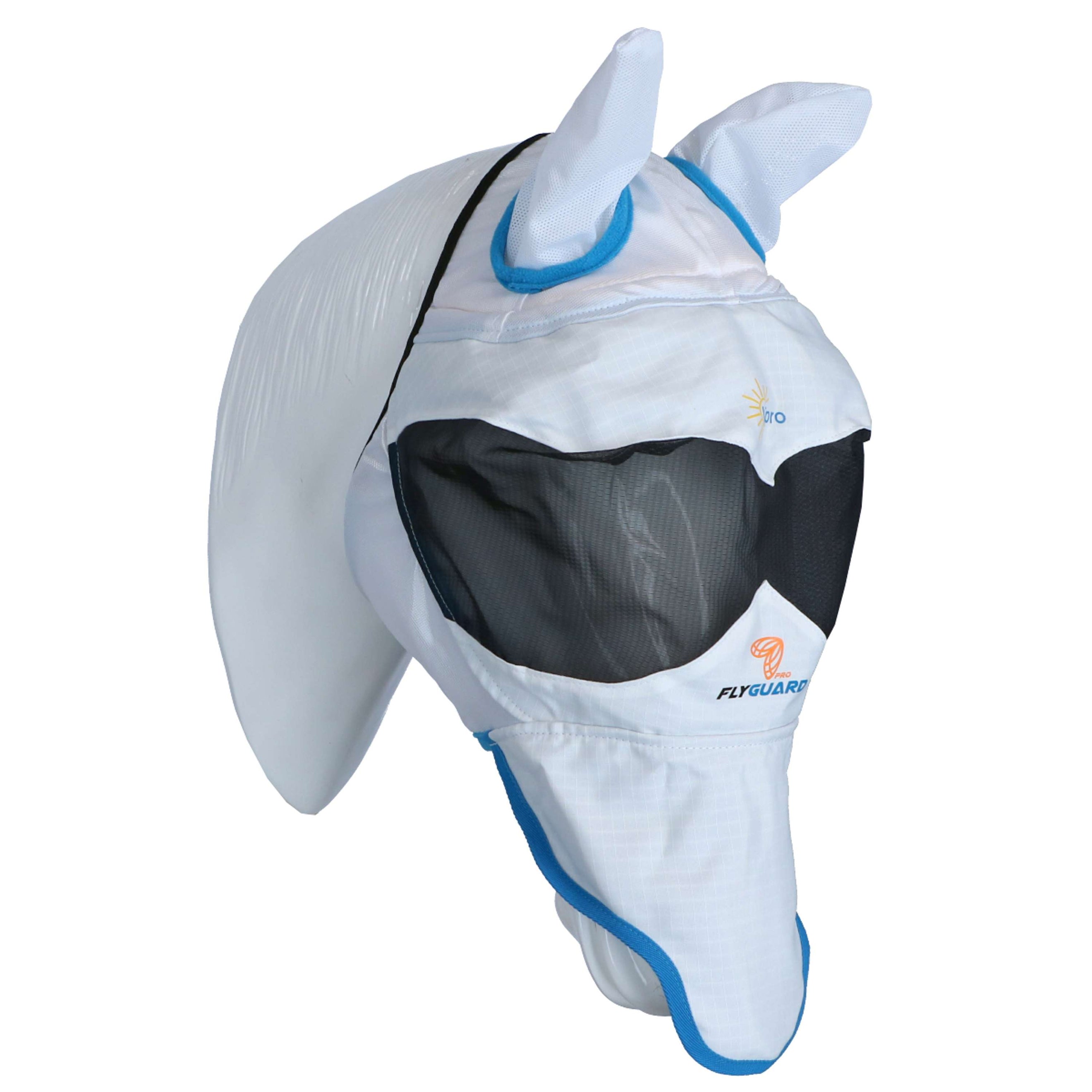 Shires Vliegenmasker Met Oren & Neus Ultra Pro Wit