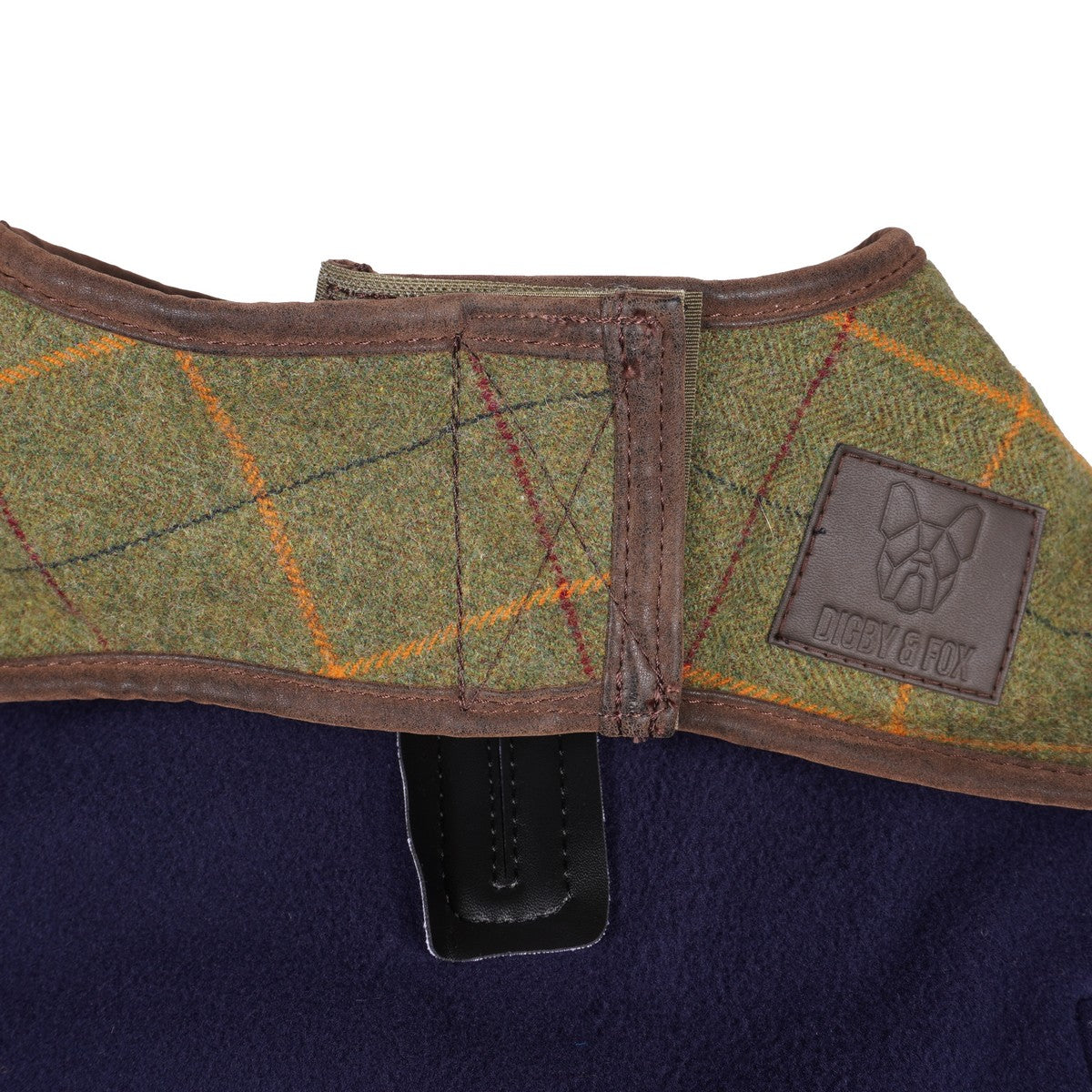 Digby & Fox by Shires Hondenjas Tweed Rood/Geel/Blauw Geruit