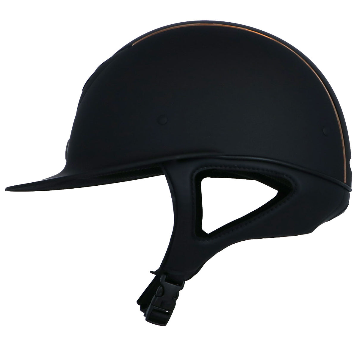 EQUITHÈME Cap Elegance Rose Gold Zwart Matt