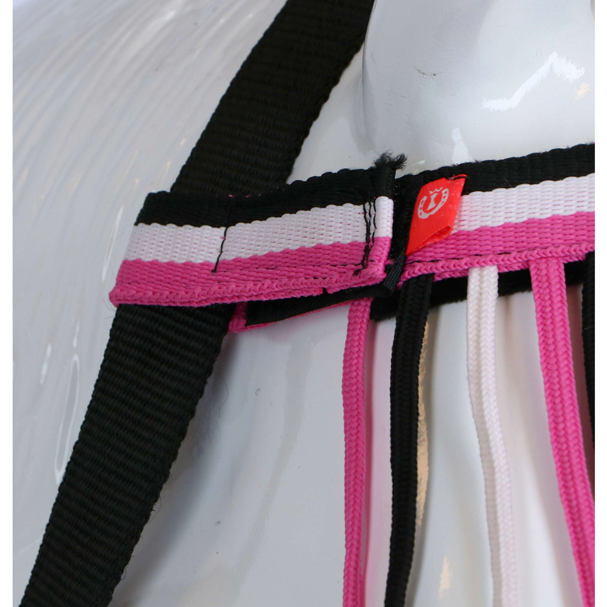 Imperial Riding Vliegenfrontriem Nylon Klittenband Neon Pink